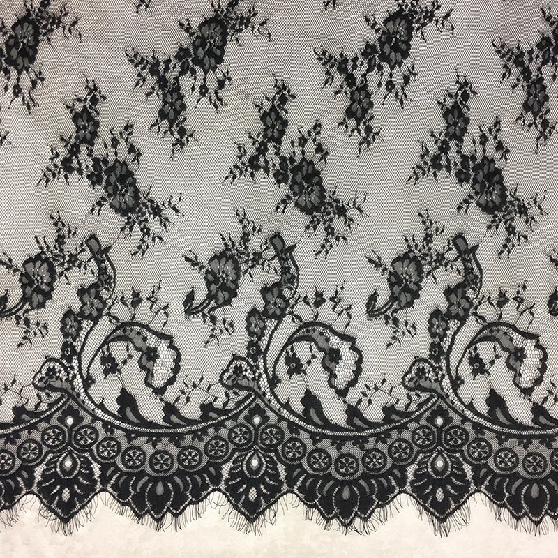 Lace Trim Eyelash Lingerie Lace Fabric for Women's Wear Wholesale Supp 15